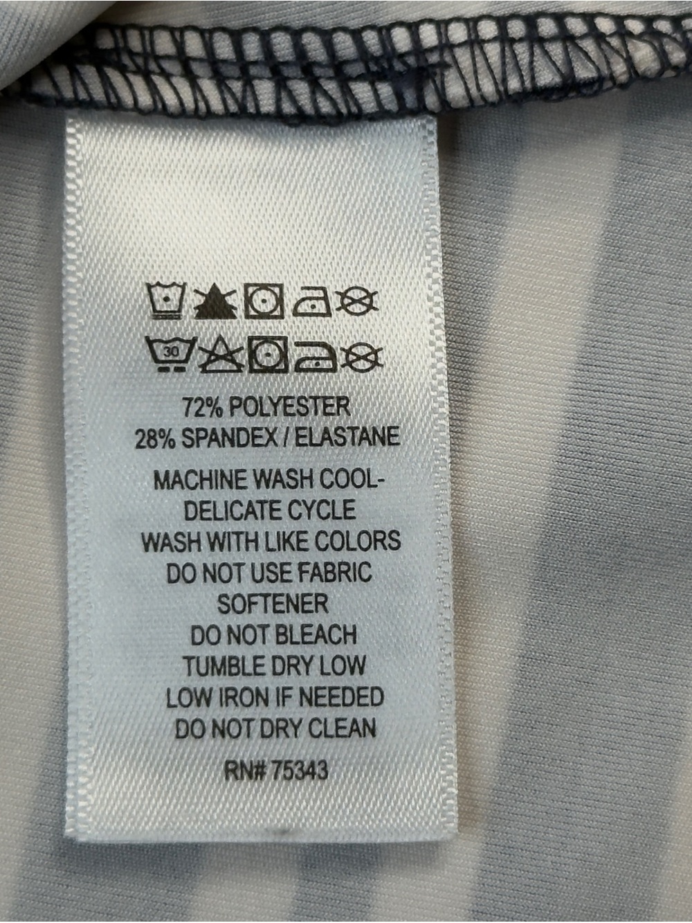 Tommy Bahama Everyday Active Jacket Womens Large Blue White Striped Zip Up NWOT - Picture 5 of 9